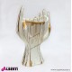 963 PLAVASOVMBO_b Vaso XL mani viso bianco col.oro
