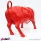 963 PLTOROTBR_d Toro testa bassa rosso 235x90x140h