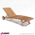 Lettino Estillo in teak 200x60xh36 cm