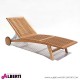 Lettino Estillo in teak 200x60xh36 cm