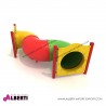 Gioco tubo a S 235x250x100 cm.  Uso pubblico (base da interrare).