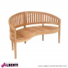 Panca in teak 3 posti modello Washington, 150x73x86