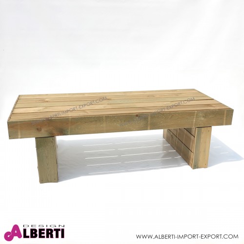 Tavolo in legno Mantova per esterni, in pino impregnato, 170x70xh50 cm