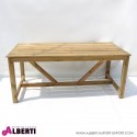 Tavolo in legno da esterno in pino impregnato 180x90