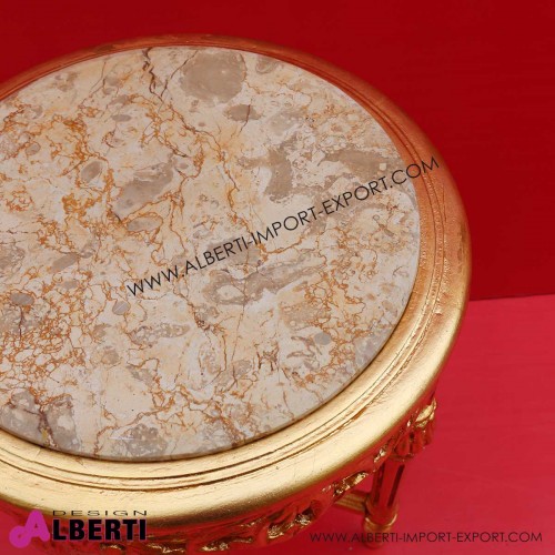 962 BGTAVORO45X50_b Tavolino oro d45 h50 cm