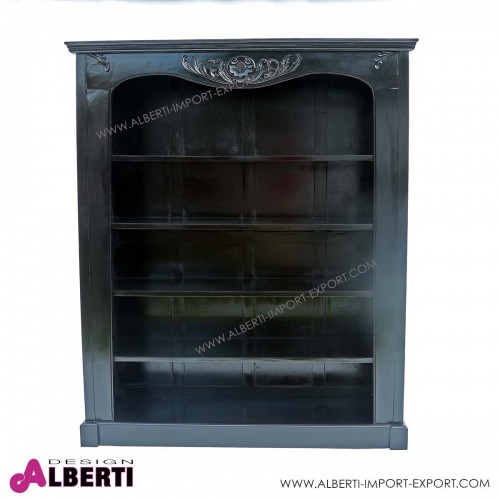 Libreria WIULIK black 4 ripiani  160x50x195