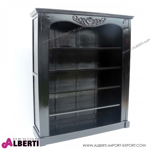 Libreria WIULIK black 4 ripiani  160x50x195