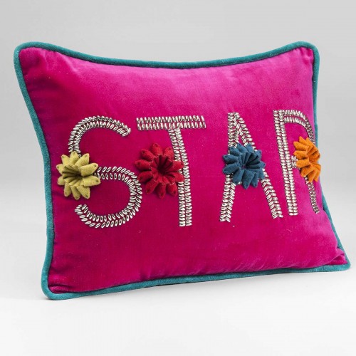 Cuscino Star fucsia, 30x40cm