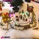 Villaggio Natale animato con piazza 48,5x33x28