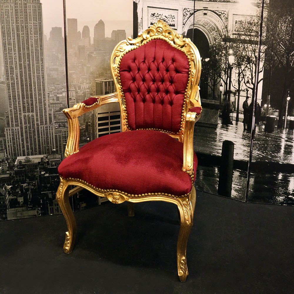 Poltrona ROMA oro/bord? 62x65x108