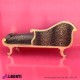 962 BGNIZZAORO^LE_e Chaiselongue Nizza oro/leopardo  190x70x90 c/cuscini