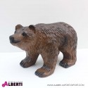 Orso marrone in vetro resina H33 cm