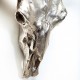 962 KA34395_b Teschio bisonte in metallo da muro Skull Horn, 76x65x28