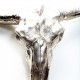 962 KA34395_c Teschio bisonte in metallo da muro Skull Horn, 76x65x28