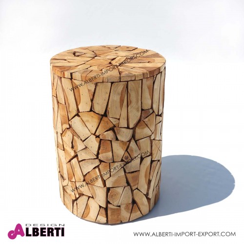 962 KOJ09150140_a Seduta legno teak dia30xh40cm