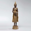 Buddha in piedi oro porta candela H 80cm