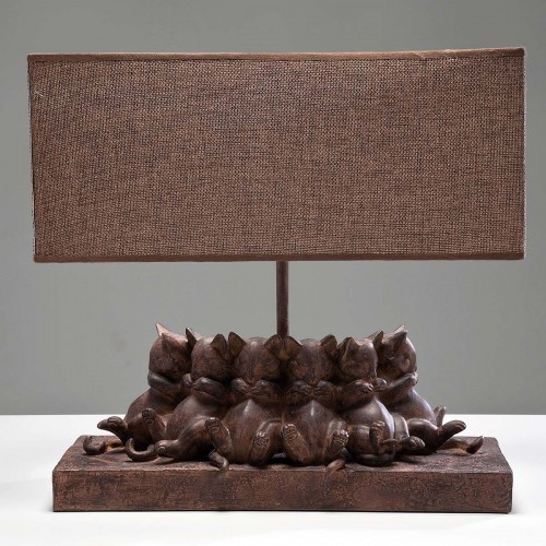 962 KA32777_b Lamp.TavoloSleepingCats33x35,5x14