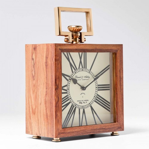 962 KA36096_b Orologio d.tav. legno 25x23x12cm
