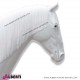 963 128GBIANCO_b Cavallo bianco in vetro resina con criniera L256xH210