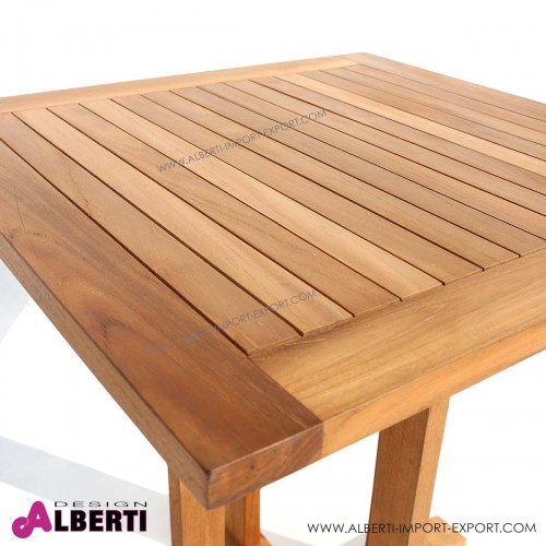 961 0711H_b Tavolino fisso in teak BALMORAL 70x70H75