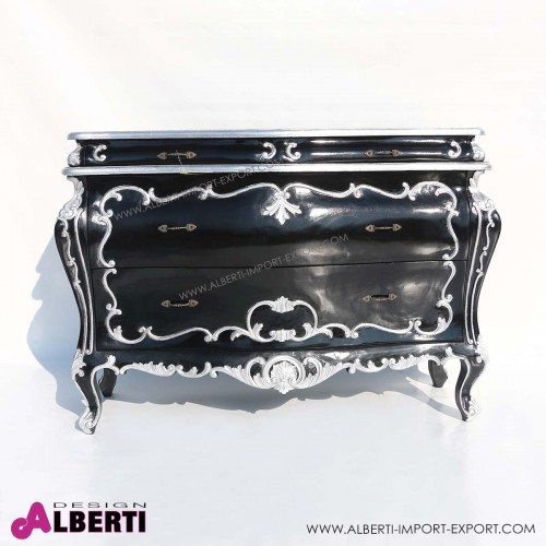 962 BA2015_a Com? BORDEAUX black deco.silver  2+1 cass.132x50xh85