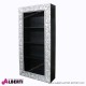 962 BA2022_c Libreria pensile silver/foglia   silver 3 ripiani 35x100xh200