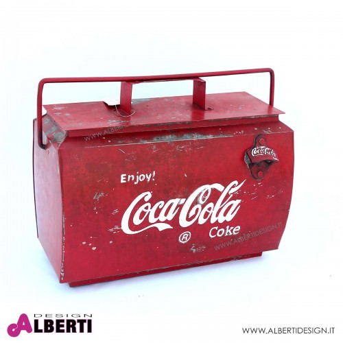 Contenitore Coca Cola per bottiglie e ghiaccio 43x24x30 cm