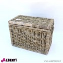 Baule rettangolare con maniglie e coperchio Kooboo 33x63x47