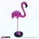 Fenicottero fucsia in vetro resina H120 cm
