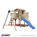 Parco giochi in legno da giardino  420x370xH250 cm