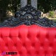 962 BADIV2B^R-SI_a Divano barocco french 2 posti black/red pelle 180x83x118