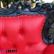 962 BADIV2B^R-SI_a Divano barocco french 2 posti black/red pelle 180x83x118