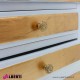 962 BA2098_a Comodino barocco 3 cassetti bianco decorazioni oro 46x50x69