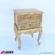962 BA2101_a Comodino barocco 2 cassetti foglia oro 50x40x72