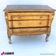 962 BA2108_a Comò 3 cassetti foglia oro 105x51x85 cm