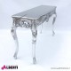 962 BA2111_b Console foglia silver130x38x74