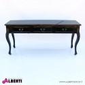 Consolle tavolo black con 3 cassetti  175x47x80