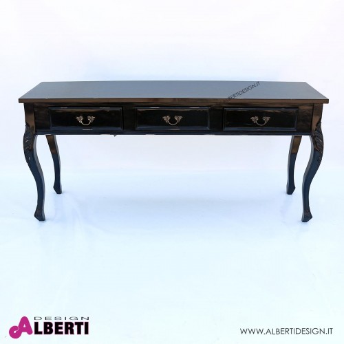 962 BA2113_a Console tavolo black 3 cassetti  175x47x80