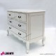 962 BA2116_a Comò 3 cassetti crema anticato 120x52x91cm barocco americano