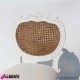 962 BA2123_a Sedia provenzale bianca/velluto  51x51x94 cm