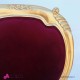 962 BA2126_a Sedia Versailles baby foglia oro/velluto bordeaux 45x43x85 cm