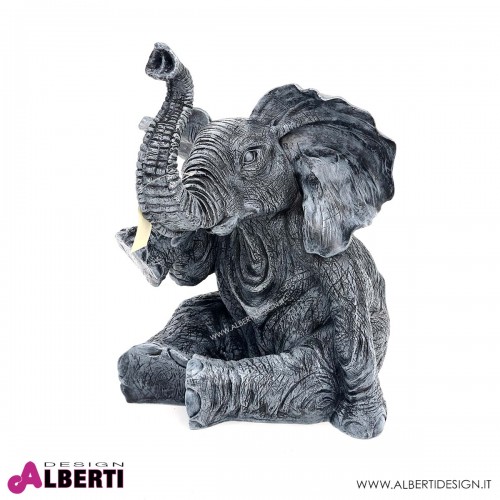 963 PLR88_a Elefante grigio L50H57cm