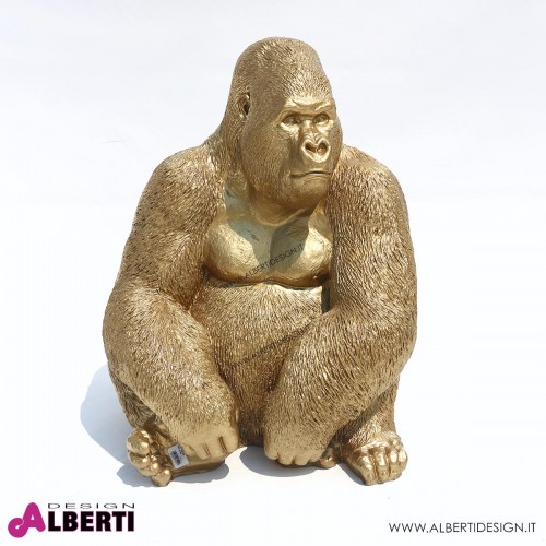 963 PLA618G_a Gorilla oro 75cm