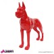 963 PLA387R_f Cane rosso 110x125cm