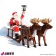 963 107g_c Babbo Natale c/slitta 2renneH65cm