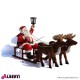 963 107g_f Babbo Natale c/slitta 2renneH65cm