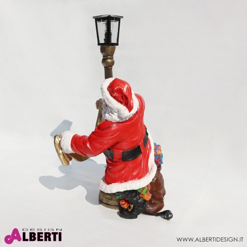 Babbo Natale con lampione H80