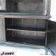 962 BA2058_g Libreria Anversa black completa  4+4 ante 232x51x232