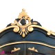 962 BA2118_a Armadio Delphine 2 ante nero decorazioni oro 140x65x234 cm