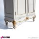 962 BA2120_a Armadio 2 ante bianco decorazioni oro 110x51x220 cm